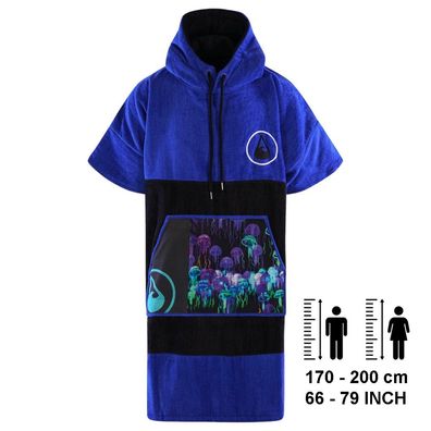 Wave Hawaii Cotton Velours Poncho Jellygang, Size L WH4059