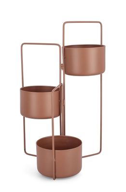 Bizzotto - Blumenkasten Keyra aus Metall, Braun