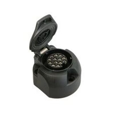 IWH 010209 Anhänger-Steckdose Steckdose 13polig - Stecker 13polig Kunststoff