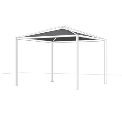 Siena Garden Dachbezug SCHATTENMANUFAKTUR® COMUNA, 300x300 cm P31660 silber
