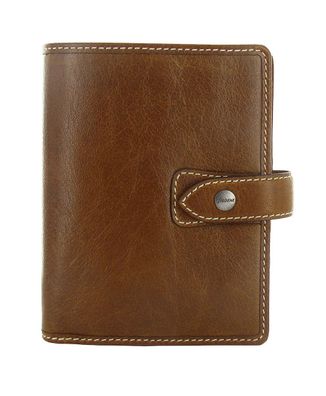 Filofax Malden Pocket Ringbuch Leder A7 Braun Ochre Planer Agenda 19mm Ringung 025842