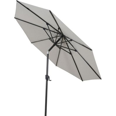 Siena Garden Mittelstockschirm CEDRO, Ø 300 cm, hellgrau-meliert S08128