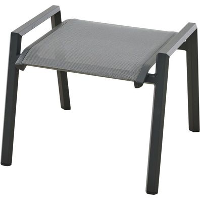 Siena Garden Tauro Hocker – Aluminium und Ranotex in royal-grey (S83266)