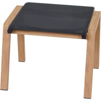Siena Garden Catania Dining Hocker – Aluminium, teaklook und Ranotex in grau (T88500