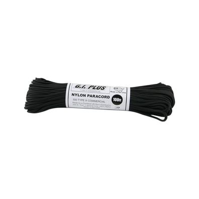NEU Rothco Paracord schwarz Seil 5mm 30m für Camping Outdoor Survival Bushcraft