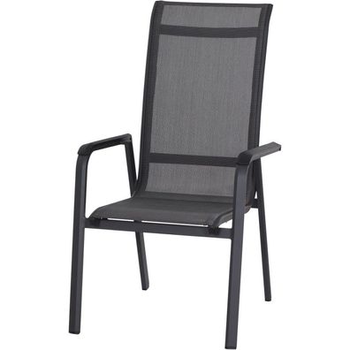 Siena Garden Tesoro Stapelsessel (High Back) - Aluminiumgestell und Ranotex®, matt a