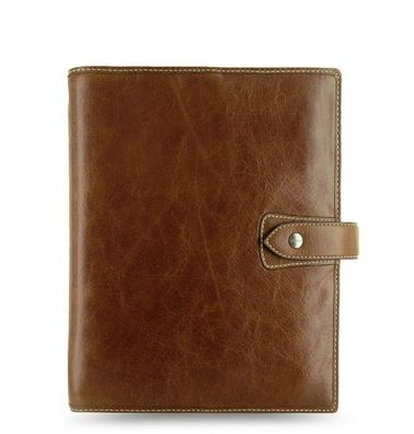 Filofax Malden A5 Organizer Leder Ochre Braun Agenda VL Ringbuch 30 mm Ringe 025847