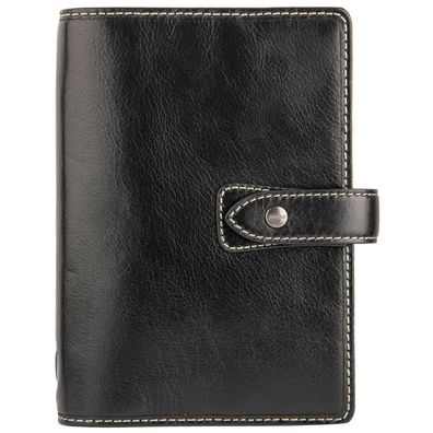 Filofax Malden Personal Organizer Leder A6 Ringbuch Schwarz Planer 23 mm Ringe 028626