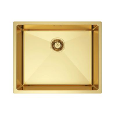 Edelstahl Küchenspüle Stahlspüle OHIO Gold inklusive Siphon