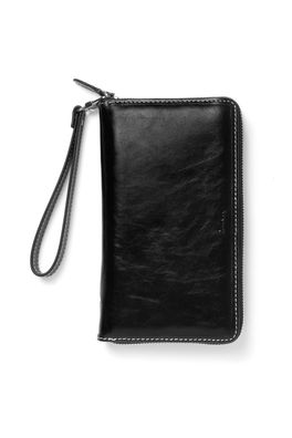 Filofax Malden Personal Organizer Zipper Leder A6 Zeitplaner Schwarz 15mm Ringe 22630