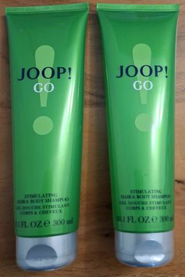 2x 300ml JOOP GO Duschgel Hair and Body Shampoo Shower Gel man