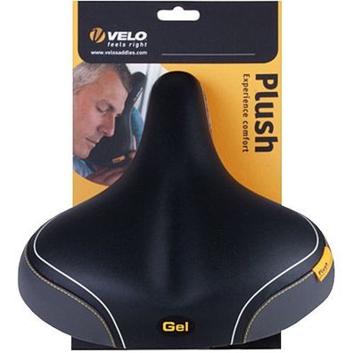 Sattel Velo Plush, Unisex, DS Gel, schwarz/grau, Velo, 250180