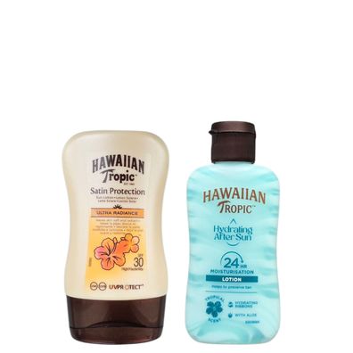 Hawaiian Tropic/SPF30 Satin Protection & Aftersun "Reisegröße"160ml/Sonnenschutz