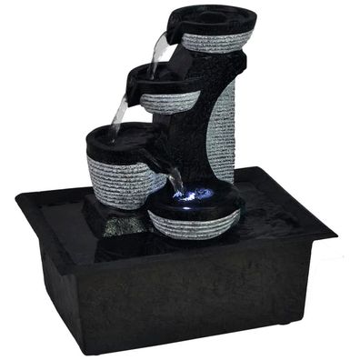 vidaXL Zimmerbrunnen mit LED Polyresin