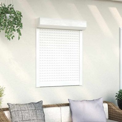 vidaXL Rollladen Aluminium 80x100 cm Weiß