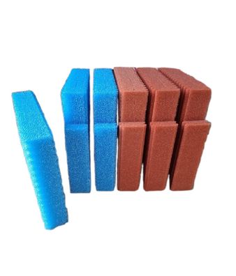KH Filerschwammset passend für Oase ProfiClear M3 Filtermodul -3x rot-3 x blau