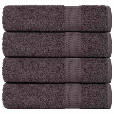 vidaXL Badetücher 4 Stk. Anthrazit 100x150 cm 360 g/m² 100% Baumwolle