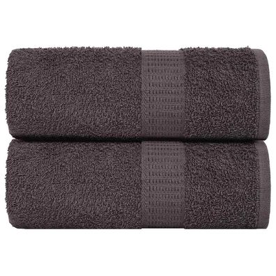 vidaXL Seiftücher 2 Stk. Anthrazit 30x30 cm 360 g/m² 100% Baumwolle