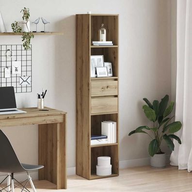 vidaXL Bücherregal Artisan-Eiche 36x30x171 cm Holzwerkstoff