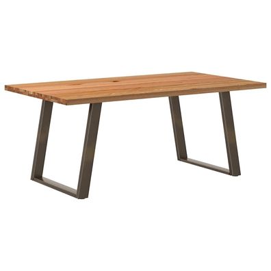 vidaXL Esstisch Hellbraun 180x100x74 cm Massivholz Eiche Rechteckig