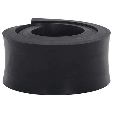 vidaXL Gummileiste für Schneepflug Schwarz 120x10x2 cm