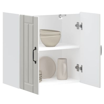 vidaXL Küchen-Hängeschrank Lucca Hochglanz-Weiß Holzwerkstoff