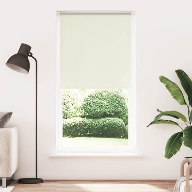 vidaXL Verdunkelungsrollo Cremeweiß 105x210cm Stoffbreite 100,7cm