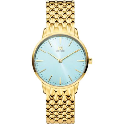 Danish Design Damenuhr IV77Q1251 (3320351) Akilia Gold Husky Blue Edelstahl