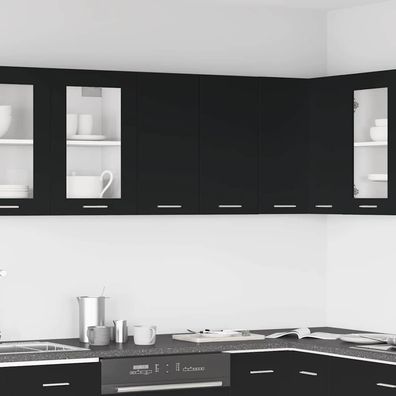 vidaXL Hängeschrank Schwarz 60x31x60 cm Holzwerkstoff