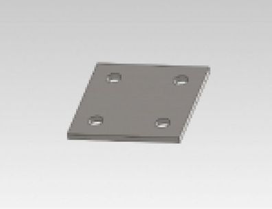 Fußplatte Ankerplatte Stahlplatte Bodenplatte 80 bis 300 mm gelocht