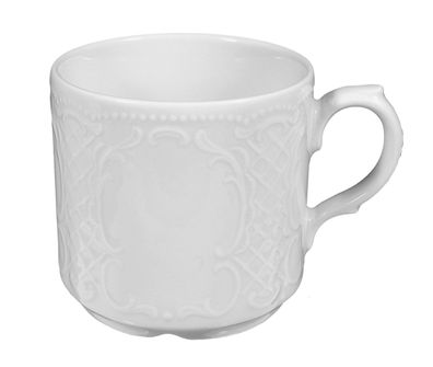 Seltmann Salzburg Becher Weiss ca 8x8cm 250ml Porzellan