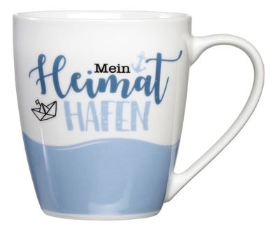 Ritzenhoff Ahoi Kaffeebecher Heimathafen Blau 360ml Porzellan