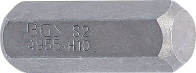 BGS-4955 | Bit | Länge 30 mm | Antrieb Außensechskant 10 mm (3/8") | Innensechskan