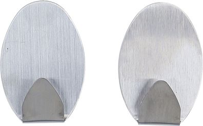 BGS-88230 | Edelstahl-Klebehaken | 35 x 50 mm | 1,0 kg | 2-tlg