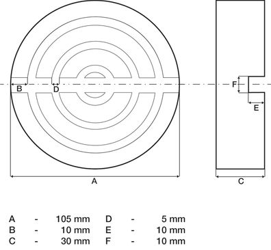 BGS-72110 | Gummiauflage | für Wagenheber | Ø 105 mm