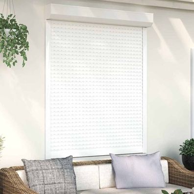 vidaXL Rollladen Aluminium 120x150 cm Weiß