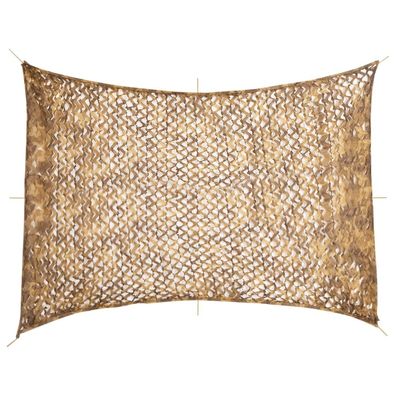 vidaXL Tarnnetz mit Aufbewahrungstasche 516x400 cm Sandfarbe