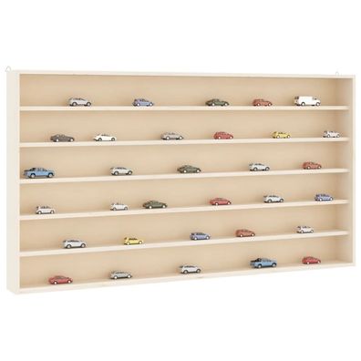 vidaXL Sammlervitrine aus Holz mit 6 Regalen 80x8,5x55 cm