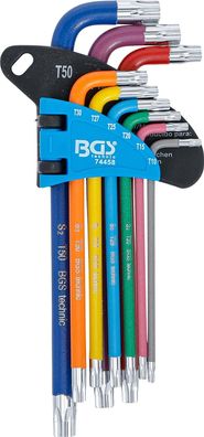 BGS-74458 | Winkelschlüssel-Satz | Multicolour | T-Profil (für Torx) T10 - T50 |