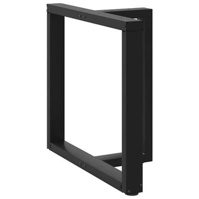 vidaXL Esstischbeine T-Form 2 Stk. Schwarz 70x35x(72-73) cm Stahl