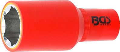 BGS-72077 | VDE-Steckschlüssel-Einsatz Sechskant, Antrieb Innenvierkant 12,5 mm