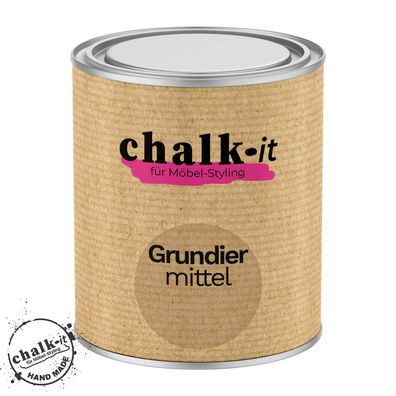 Sperrgrund 0,75l Weiß Isolliergrund für Kreidefarbe Holz Grundierung Chalk-it