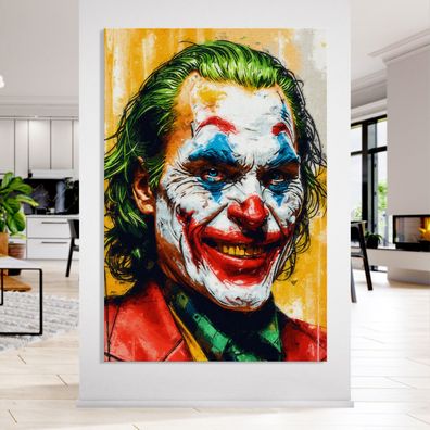 Joker Batman Pop Art Kunst Wandbild, Leinwand, Acrylglas oder Poster