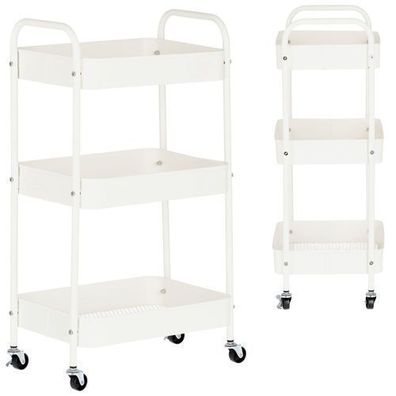 Helfer Friseur Kosmetikwagen Rolltisch zum Färben ST034W Regal mit Regalen