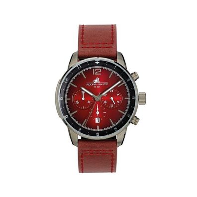 Adora Nautic AN2325 1-205699-001 Herren Uhr Chronograph Edelstahl Leder Quarz 10Bar