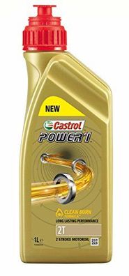 Castrol Motoröl "Power1 2T" 2-Takt, teilsynthetisc 1 l Flasche