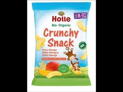 Holle 6x Bio-Crunchy Snack Hirse-Mango 25g
