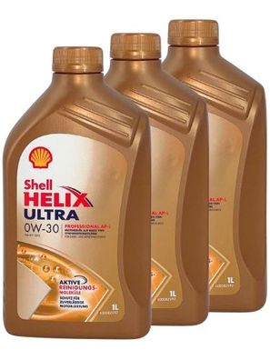Shell Helix Ultra Professional AP-L 0W-30 3x1 Liter