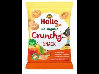 Holle 6x Bio-Crunchy Snack Apfel-Zimt 25g