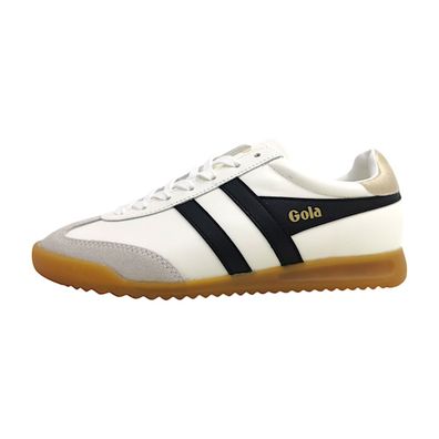 Gola Torpedo Leather CLB622 XB Weiß offwhite/black/gold